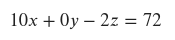 equation for mass constraints